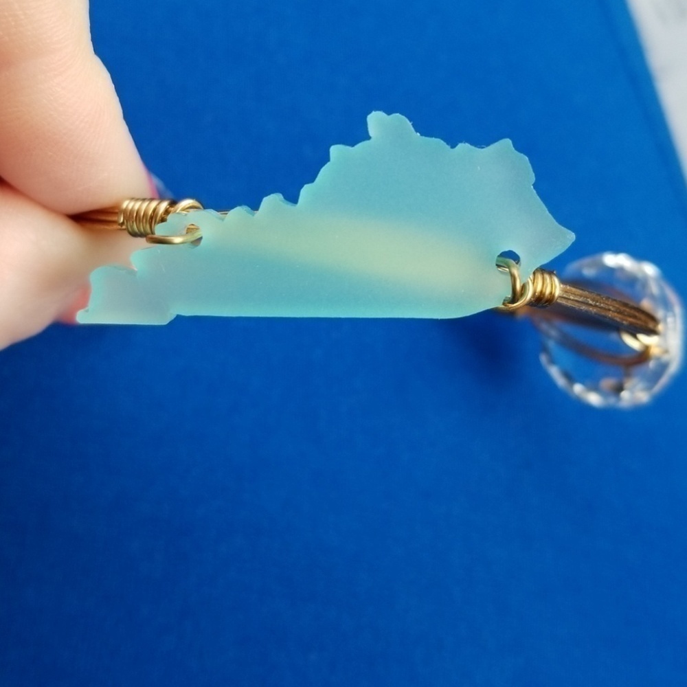 Aqua Kentucky Bangle Bracelet NEW